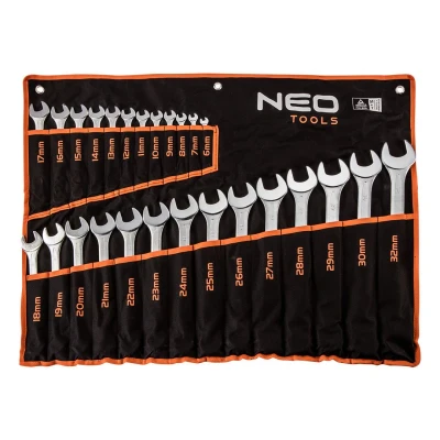 Bilde av NEO TOOLS 09 754 Kombinasjonsnøkkel 6,7,8,9,10,11,12, 13,14,15,16,17,18, 19,20,21,22,23,24, 25,26,27,28,29, 30,32 mm