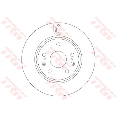 Bilde av TRW DF6703 Bremseskiver 279 22 5 114,3 ventilert spraylakkert SUZUKI: Vitara IV SUV, SX4 II S Cross