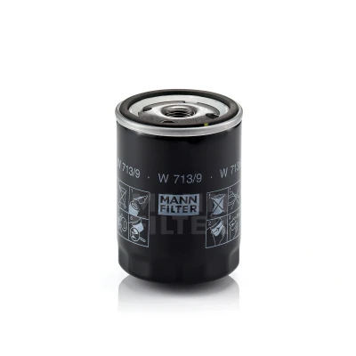 Bilde av MANN FILTER W 713/9 Oljefilter 3/4 16 UNF med to retursperreventil Påskruingsfilter LAND ROVER: Discovery 2, Defender SUV