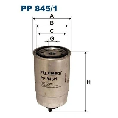 Bilde av FILTRON PP 845/1 Drivstoffilter Påskruingsfilter FIAT: Ducato II Flatvogn lastebil/Chassis, I Van