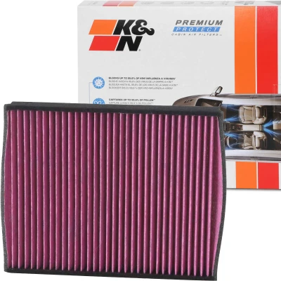Bilde av K&amp;N Filters DVF5012 Kupéfilter Karbonfilter 256 35 kvadratisk FORD: FOCUS 3, 3 Turnier, KUGA 2, VOLVO: V40 Hatchback