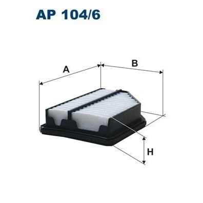 Bilde av FILTRON AP 104/6 Luftfilter 44 134 195 Filterinnsats HONDA: CIVIC 8 Hatchback