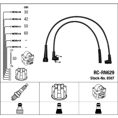 Bilde av NGK 8507 Pluggledninger 5