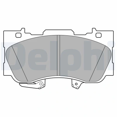 Bilde av DELPHI LP3592 Bremseklosser med akustisk slitasjevarsel antihyle blikk tilbehør FORD USA: Mustang Mk6 Coupé