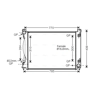 Bilde av Radiator AVA QUALITY COOLING AI2231