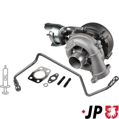 Bilde av JP GROUP 3117800110 Turbolader Eksosturbolader inkl. tetningssett, med oljetilløpsledning VOLVO: V50, V70 3, C30, PEUGEOT: 307 SW, 308 I SW