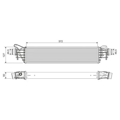 Bilde av VALEO 822909 Ladeluftkjøler Aluminium uten sensor