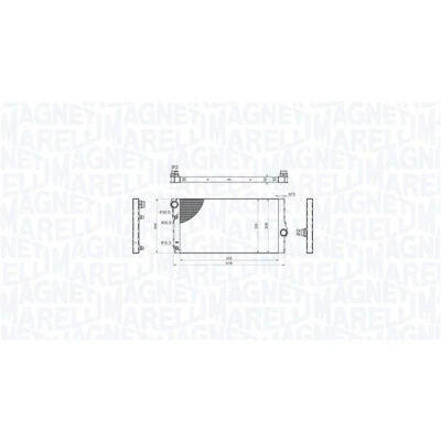 Bilde av MAGNETI MARELLI 350213214600 Radiator for kjøretøy med vanlig gir 600 326 32 Kjøleribber loddet BMW: 5 Touring, Sedan
