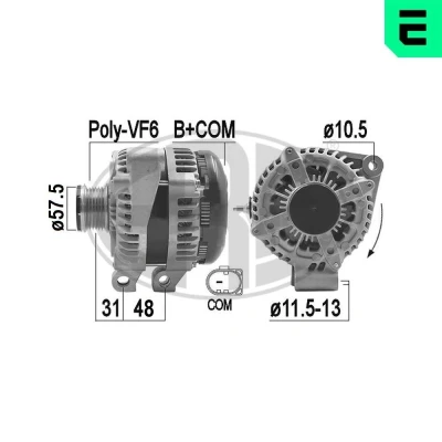 Bilde av ERA 209472A Dynamo 14V 150A