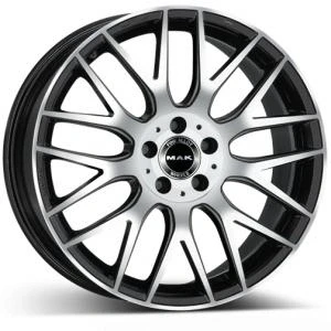 Bilde av MAK Arrow Black polished 9x18 5/112 ET50 B66.6
