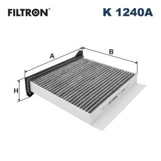 Bilde av FILTRON K 1240A Kupéfilter Karbonfilter 206,5 216 74 MITSUBISHI: L200 / Triton IV Pick up, Outlander I SUV, Grandis