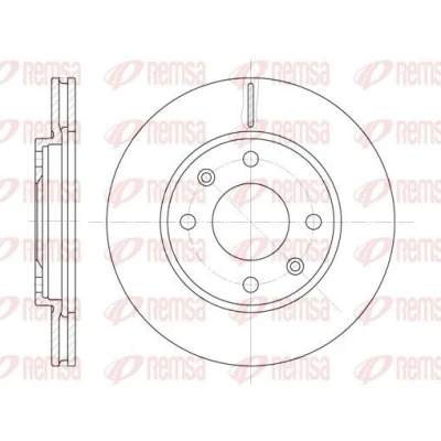 Bilde av REMSA 6131.10 Bremseskiver framaksel 247, 247 20,4 4 ventilert PEUGEOT: 206 Hatchback, 106 I 306 CITROËN: ZX Hatchback