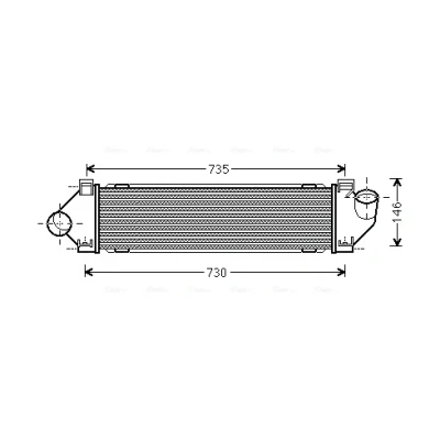Bilde av Intercooler AVA QUALITY COOLING FDA4480