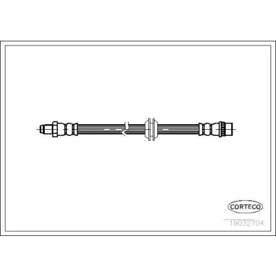 Bilde av CORTECO 19032704 Bremseslange bakaksel 556 M10X1