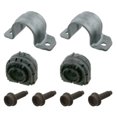 Bilde av SWAG 32 92 3606 Reparasjonssett, stabilisatorlager bakaksel med holder skruer VOLKSWAGEN: Golf 6, 5, SKODA: Octavia 2 Combi