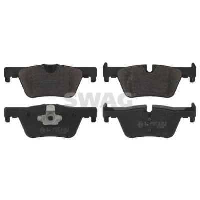 Bilde av SWAG 20 91 6863 Bremseklosser bakaksel klargjort for slitasjeindikator med kolbleklips BMW: 3 Sedan, Touring, 1 Hatchback