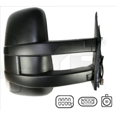 Bilde av Sidespeil Tyc 315 0007 høyre for elektrisk speiljustering, konveks, langspeilstang, med antenne IVECO: DAILY 4 Kasten/Kombi