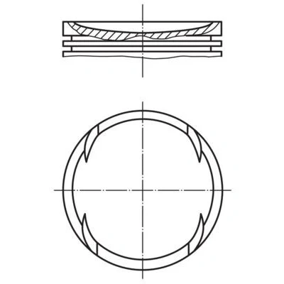 Bilde av MAHLE ORIGINAL 030 89 00 Motorstempel 76,51