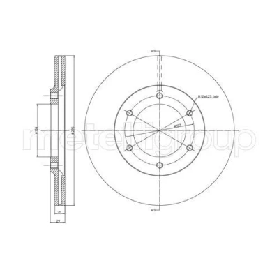 Bilde av Bremseskive, Framaksel, nissan, 40206 C7000, C7001, G9500