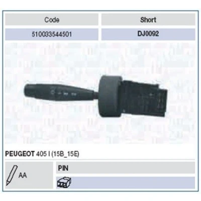 Bilde av MAGNETI MARELLI 510033544501 Bryter Rattstamme