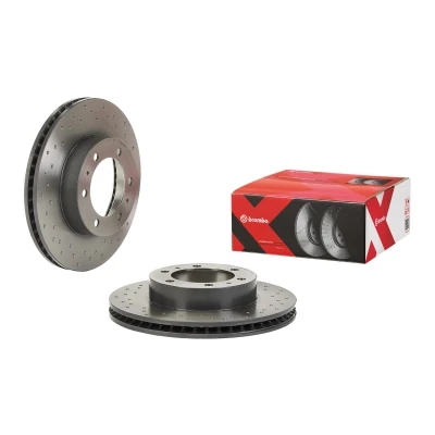 Bilde av BREMBO 09.B461.1X Bremseskiver 319 28 5 perforert / ventilert belagt TOYOTA: Land Cruiser Prado 120, Hilux VIII Pick up