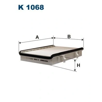 Bilde av FILTRON K 1068 Kupéfilter Partikkelfilter 264 184 40