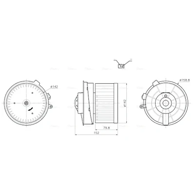 Bilde av Kupévifte AVA QUALITY COOLING DN8486