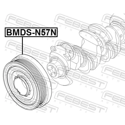 Bilde av FEBEST BMDS N57N Remskive Veivaksel BMW: 5 Sedan, Touring, 7