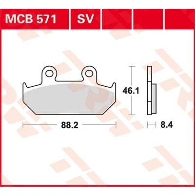 Bilde av TRW Sinter Street MCB571SV Bremseklosser