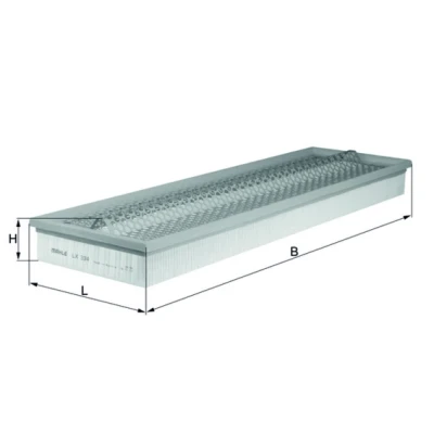 Bilde av MAHLE ORIGINAL LX 334 Luftfilter 57,8 171 597,5, 597,5 Filterinnsats MERCEDES BENZ: T2/LN1 Flatvogn lastebil/Chassis