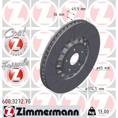 Bilde av Bremseskive, Framaksel, audi a3 limousine, sportback, q3, q3 cupra formentor, 4M0 615 301 BJ
