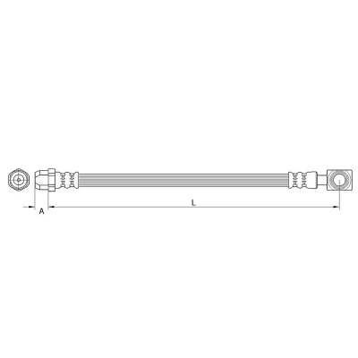 Bilde av METZGER 4111437 Bremseslange 434 Banjo MINI: Hatchback