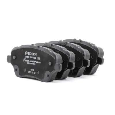 Bilde av BOSCH 0 986 494 792 Bremseklosser Low Metallic med antihyle blikk FORD: Transit Courier Van, FIESTA 6, B Max
