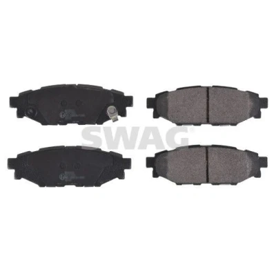 Bilde av SWAG 33 10 7329 Bremseklosser bakaksel med akustisk slitasjevarsel SUBARU: Forester III, Outback IV, XV I, TOYOTA: GT86 Coupé