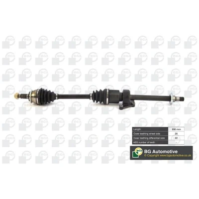 Bilde av BGA DS0909RA Drivaksel framaksel høyre 890 MINI: Hatchback