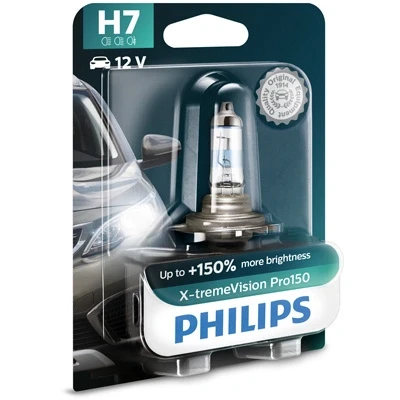 Bilde av Halogenlampe PHILIPS X tremeVision Pro150 H7 PX26d, passer mange bilmodeller, 000000000H7, 00000000H7, 0000000H7, 000000H7, 002 544 00 9