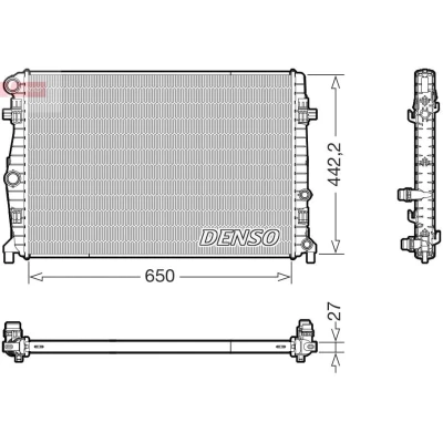 Bilde av DENSO DRM32058 Radiator 650mm 442mm 27mm
