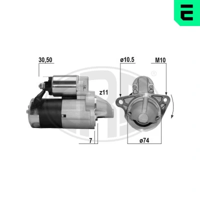 Bilde av ERA 221060A Starter 12 1,2 11 MAZDA: CX 5 I, 3 Hatchback