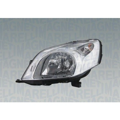 Bilde av MAGNETI MARELLI 712455601110 Frontlykter høyre W5W, H4, PY21W Halogen med blinklys for høyrekjøring motor høydejustering hovedlys
