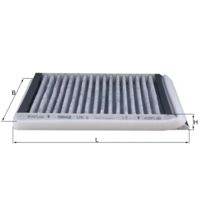 Bilde av MAHLE ORIGINAL LAK 8 Kupéfilter Karbonfilter 213,0 211 20,0 CITROËN: Berlingo / First I Van, I, Jumpy MPV