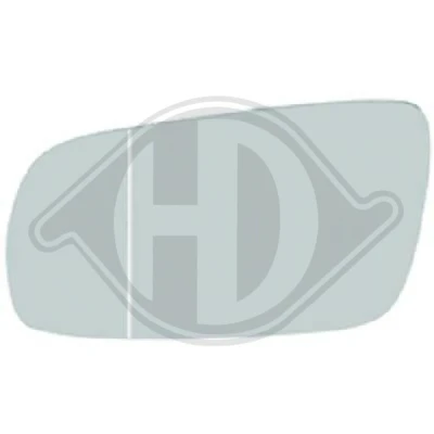 Bilde av DIEDERICHS 2245027 Speilglass venstre VOLKSWAGEN: Passat B5 GP Stasjonsvogn, Sedan