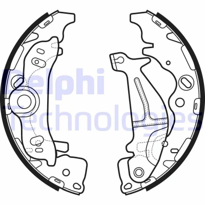 Bilde av DELPHI LS2138 Bremsesko 295 54 HYUNDAI: H 1 Travel