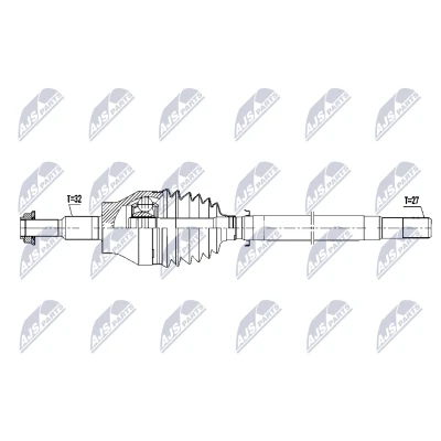 Bilde av Drivaksel, Framaksel venstre, jeep wrangler iv, 68413463AA