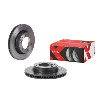 Bilde av BREMBO 09.D617.1X Bremseskiver 319 28 5 perforert / ventilert belagt TOYOTA: Hilux 3 Pick up, VIII up