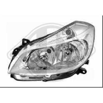 Bilde av DIEDERICHS Priority Parts 4414181 Frontlykter RENAULT: CLIO III Grandtour, 3