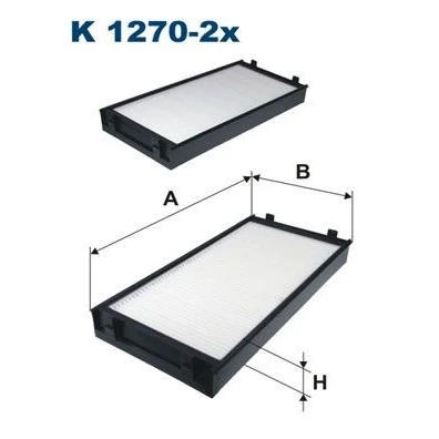 Bilde av FILTRON K 1270 2x Kupéfilter Partikkelfilter 302 145 40 BMW: X5, X6