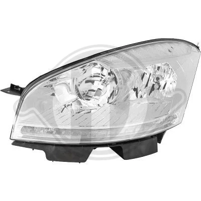 Bilde av DIEDERICHS 4072883 Frontlykter venstre H7/H1, H6W, H21W FF, Halogen med kjørelys for høyrekjøring motor høydejustering hovedlys