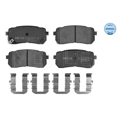 Bilde av MEYLE 025 245 5915/W Bremseklosser ORIGINAL Quality bakaksel med akustisk slitasjevarsel antihyle blikk tilbehør HYUNDAI: H 1 Cargo, ix55