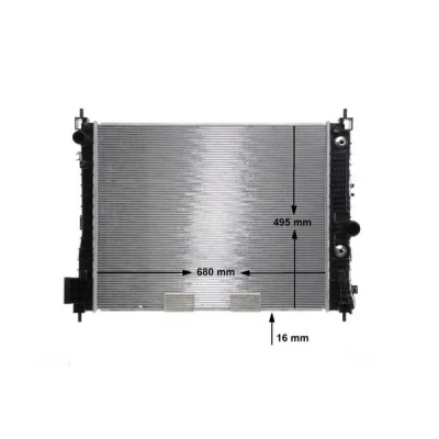 Bilde av MAHLE ORIGINAL CR 2263 000S Radiator 680 495 16 Kjøleribber loddet