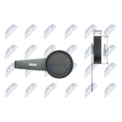 Bilde av Strammerull, kilerem med ribber, citroën,fiat,lancia,peugeot, 00 005 751 18, 5751.18, 96 088 591, 9608859180